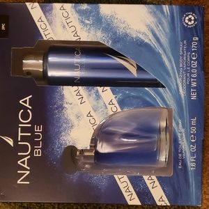 Mens Nautica Blue Cologne set